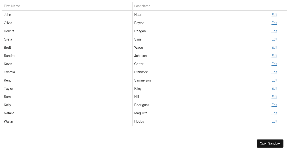 Row Editing and Editing Events - DevExtreme Data Grid - Codesandbox