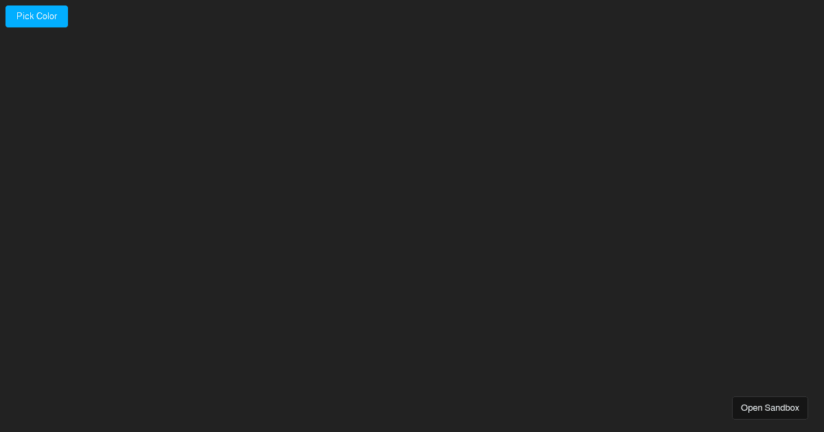 React Color Picker Test (forked) - Codesandbox