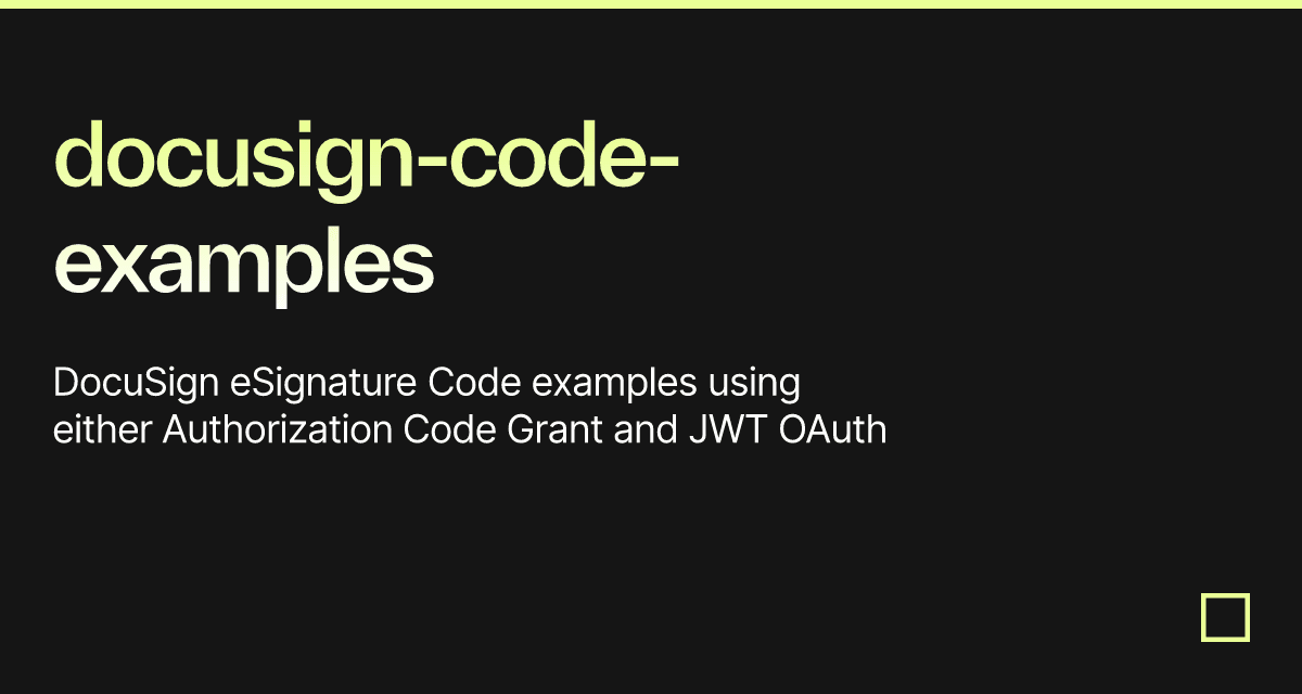 docusign-code-examples - Codesandbox