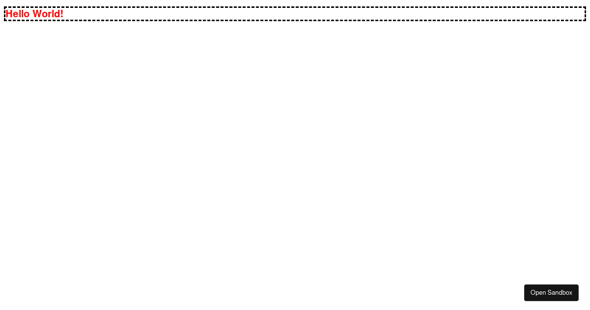 Inline Styling in JSX (forked) - Codesandbox