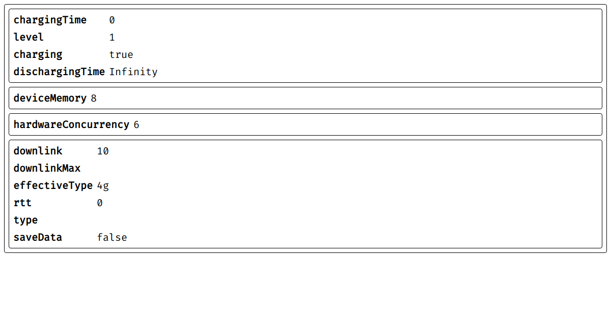 Device Information Playground - Codesandbox