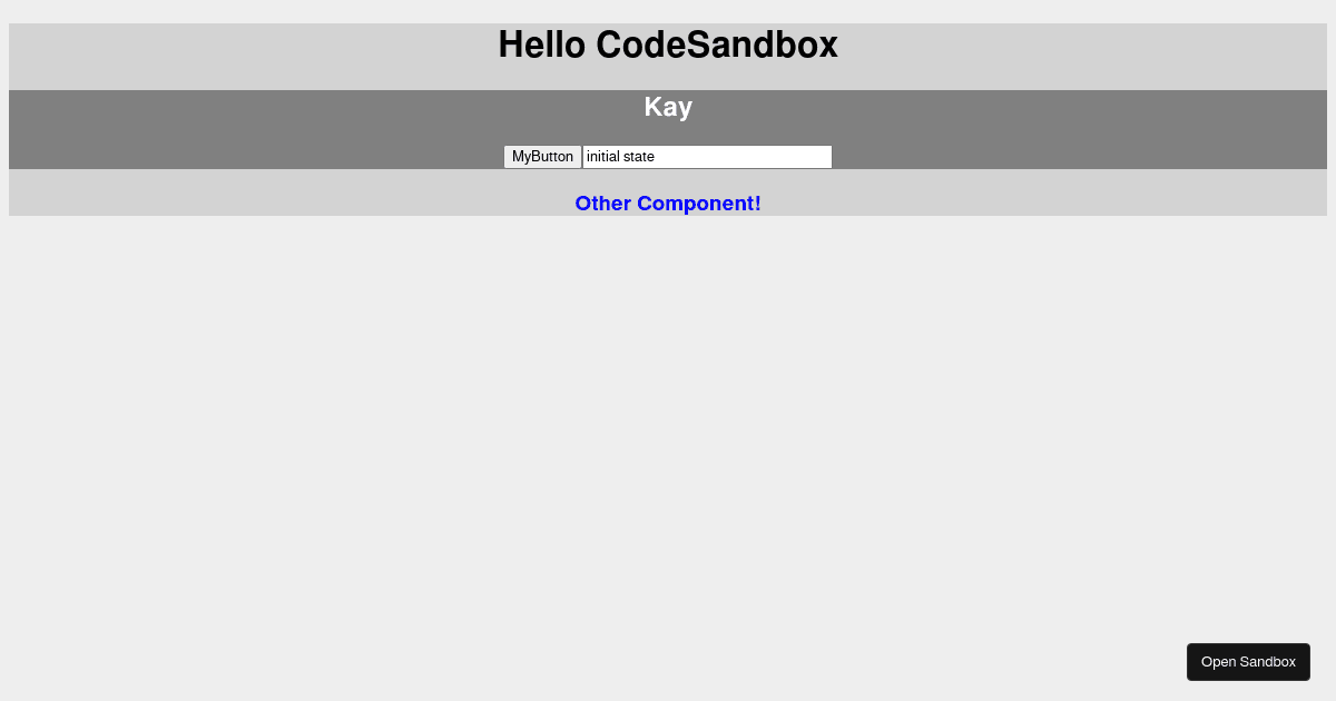 react - Codesandbox