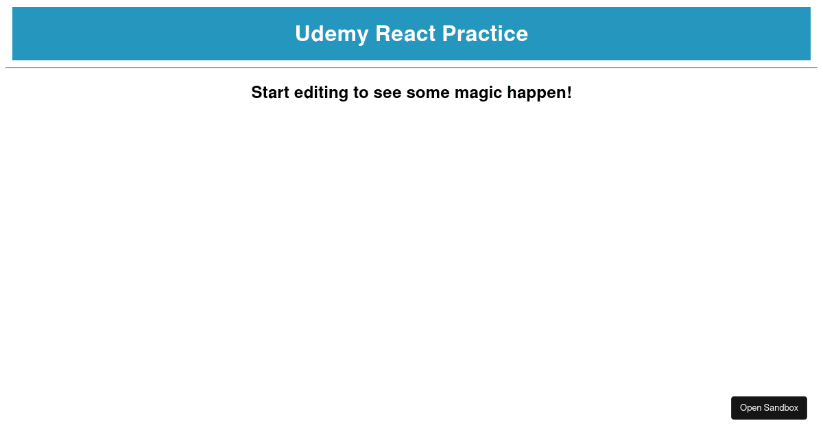 react - Codesandbox