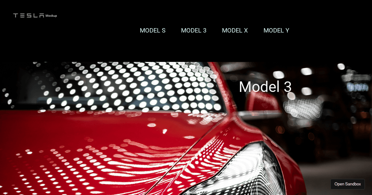 107124/tesla-mock - Codesandbox