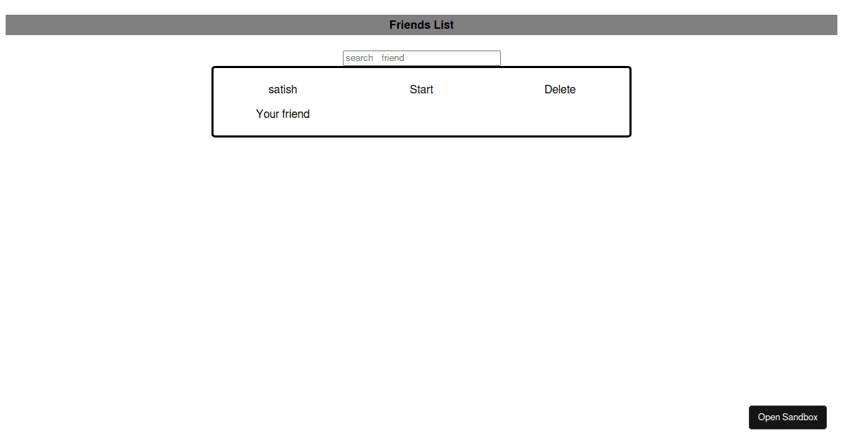 react - Codesandbox
