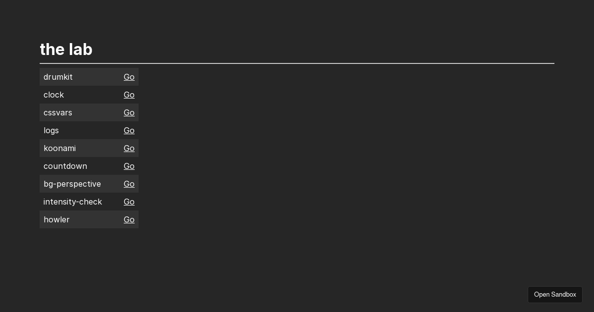 lab (forked) - Codesandbox
