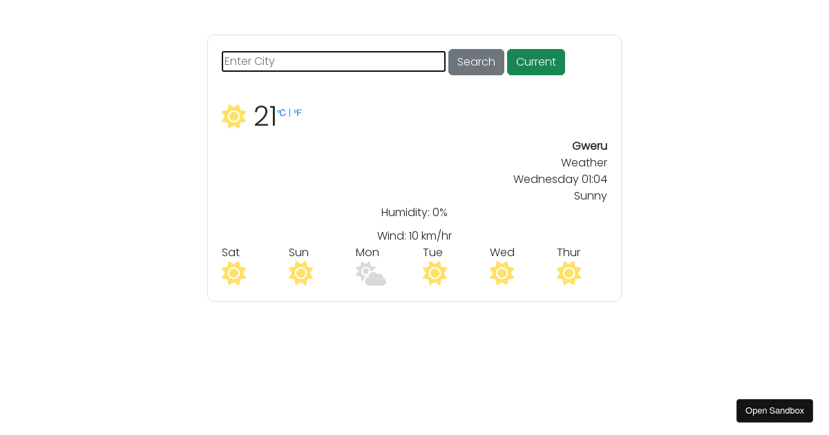 Search Engine - Codesandbox