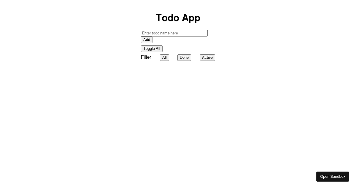 react - Codesandbox