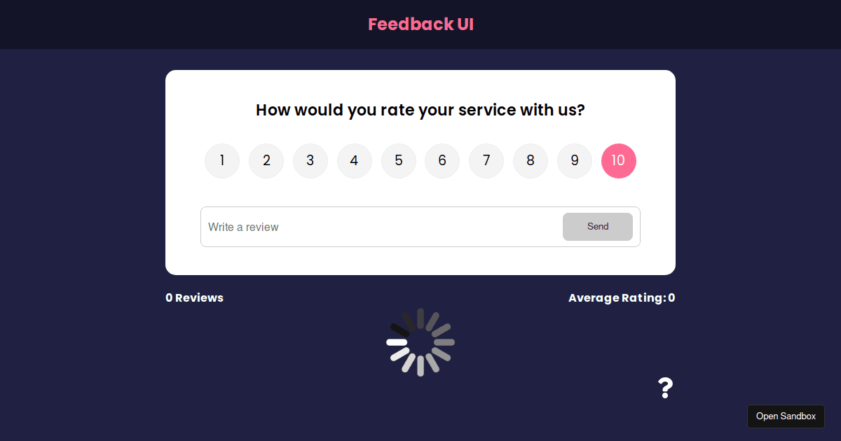 feedback-app - Codesandbox