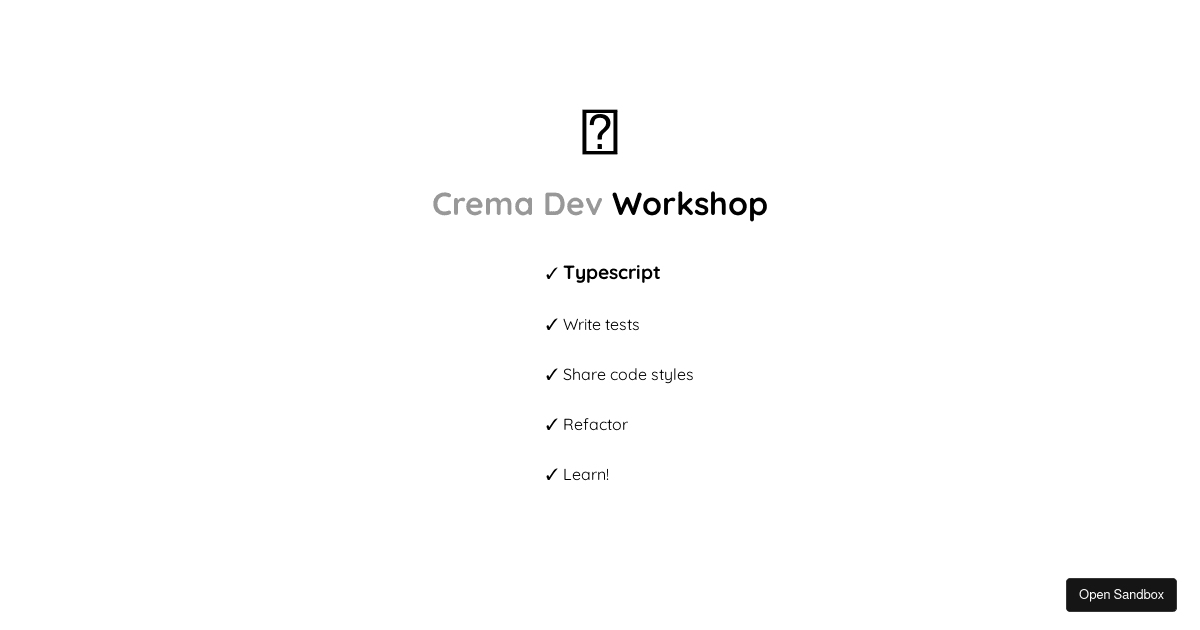 ts-workshop - Codesandbox