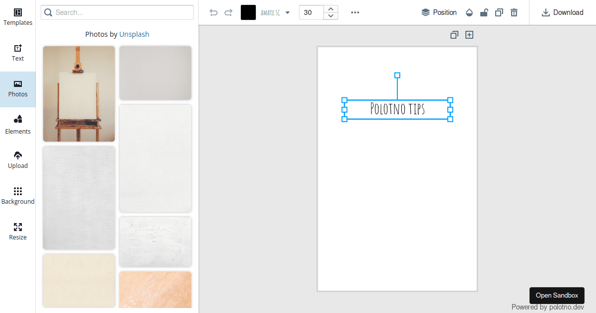 Canvas editor - Codesandbox