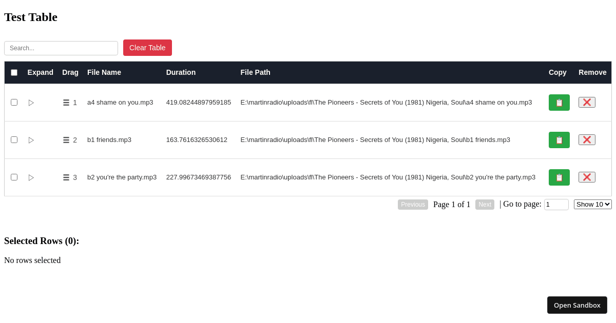 row-reorder-working (forked) - Codesandbox