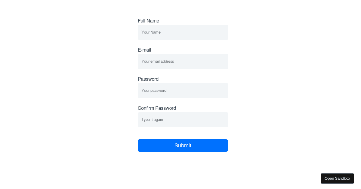 Custom Text Input with vee-validate v4 (forked) - Codesandbox