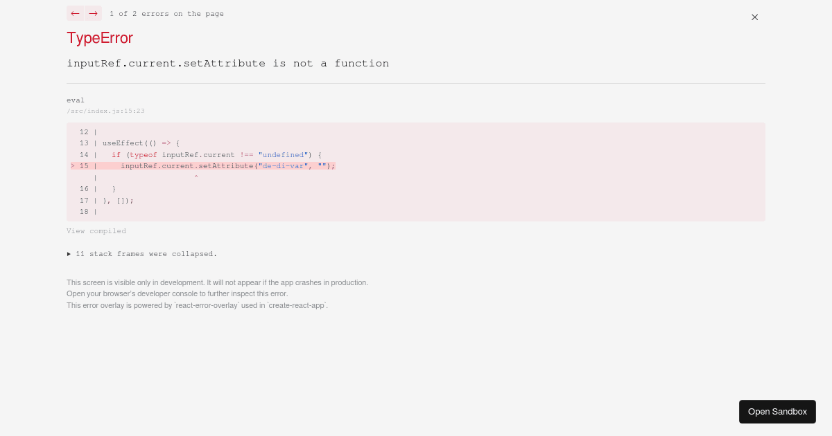 React 16 - Codesandbox