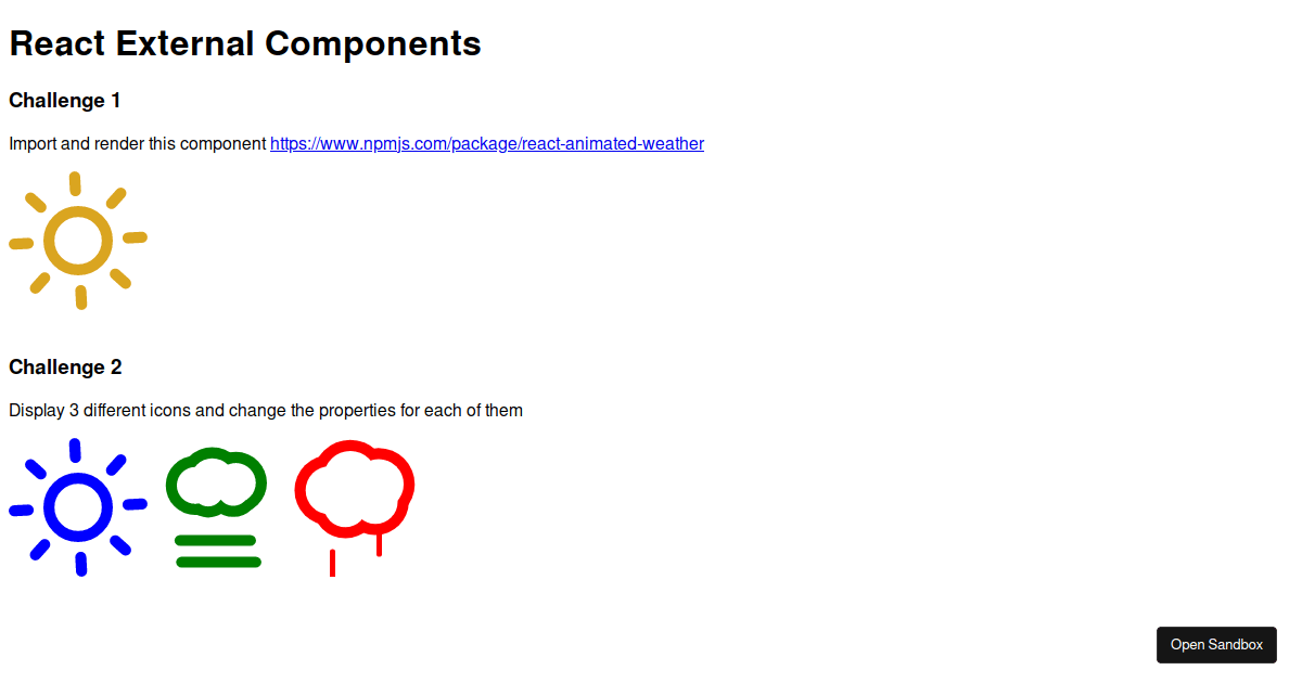 React External Components (forked) - Codesandbox