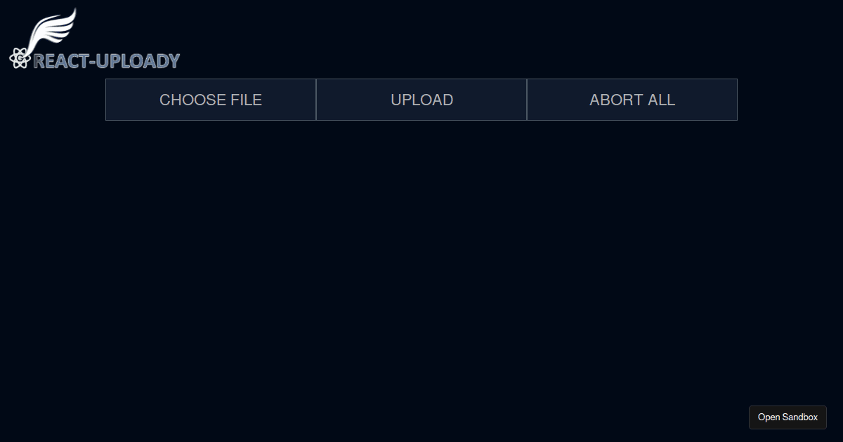 react-uploady concurrent with pending (forked) - Codesandbox
