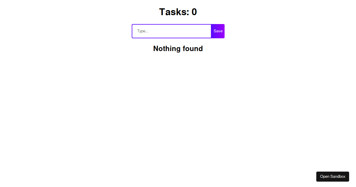 todo with search - Codesandbox