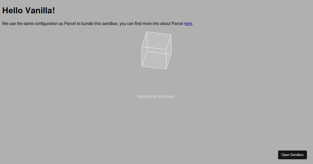 vanilla - Codesandbox