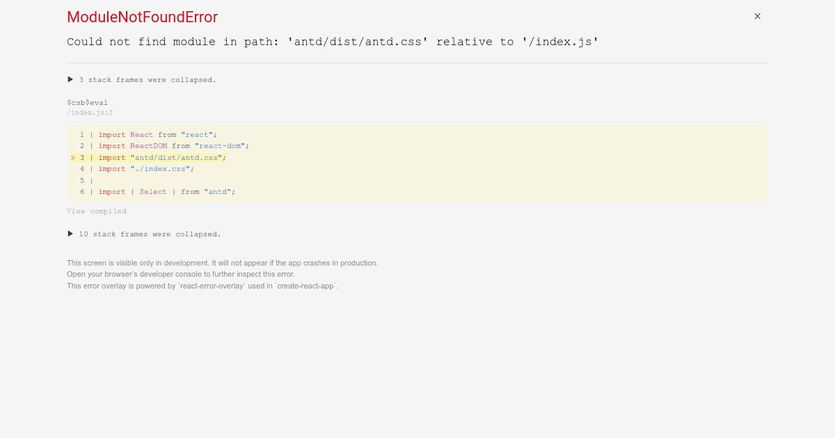 antd reproduction template (forked) - Codesandbox