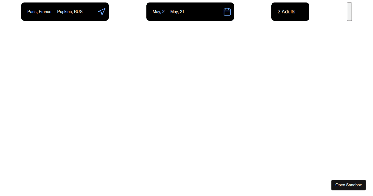 Input with icon codesandbox