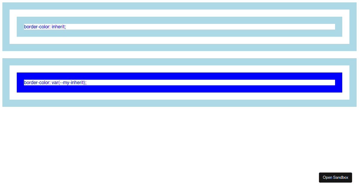 border-color - Codesandbox