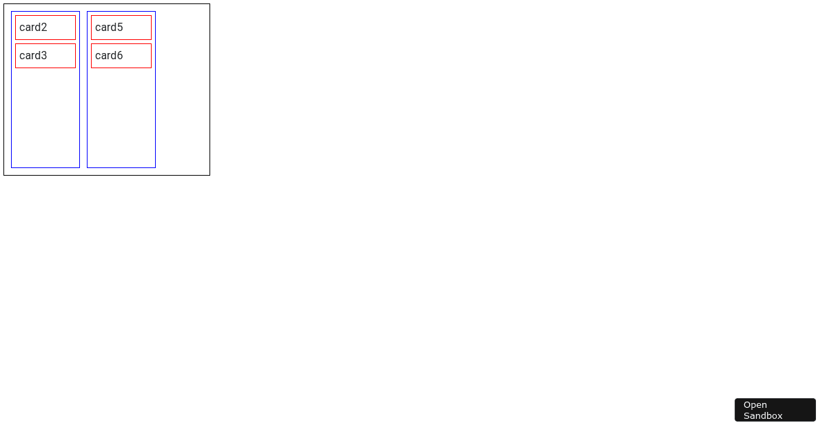 react dnd multi target sortable (forked) - Codesandbox