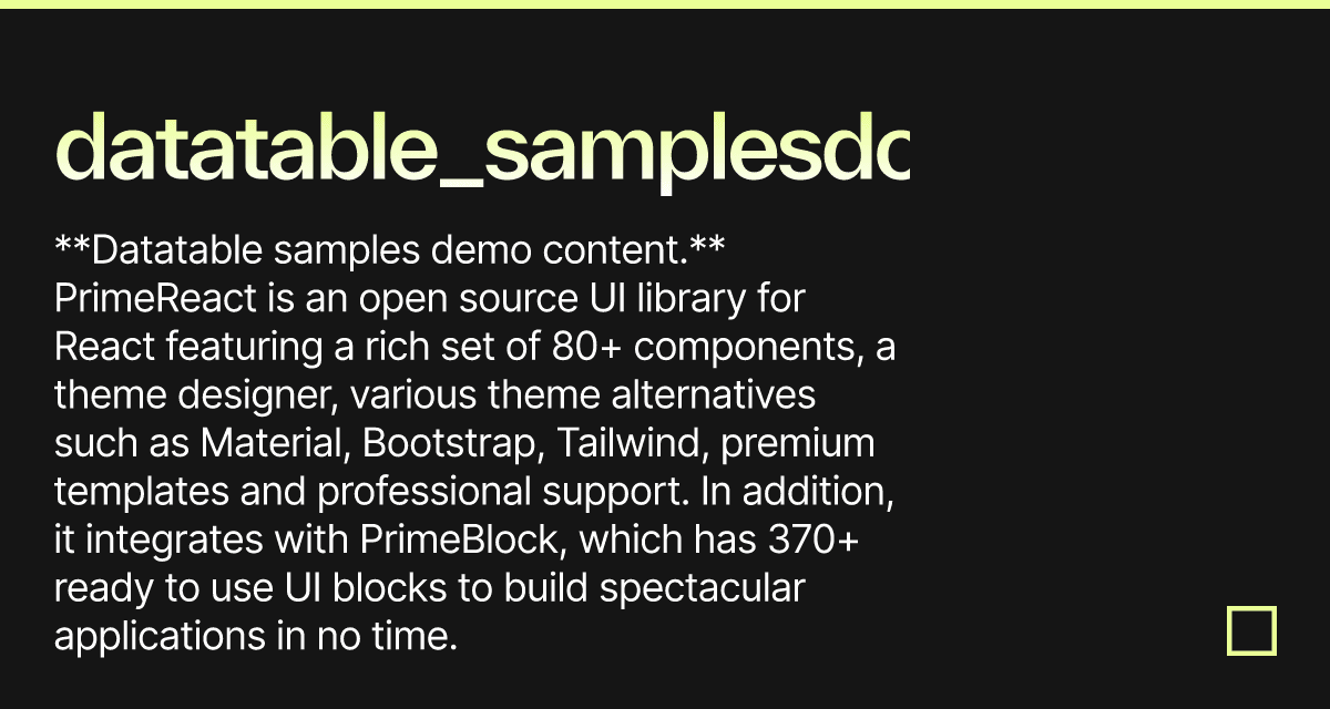 Datatablesamplesdoc Codesandbox 8505