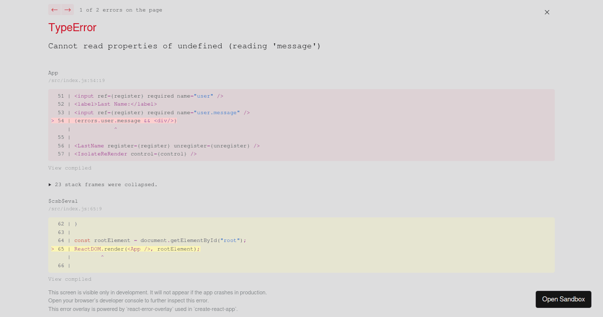 React Hook Form V6 UseWatch Codesandbox react-hook-form-v6-usewatch-codesandbox