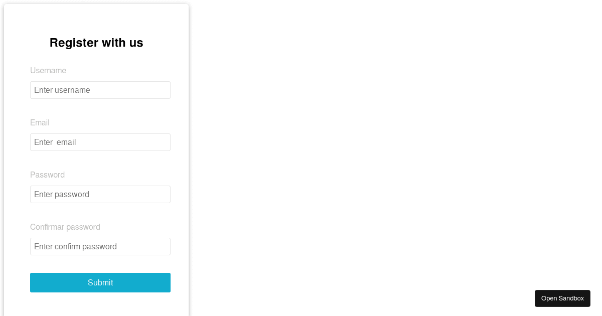 react - Codesandbox