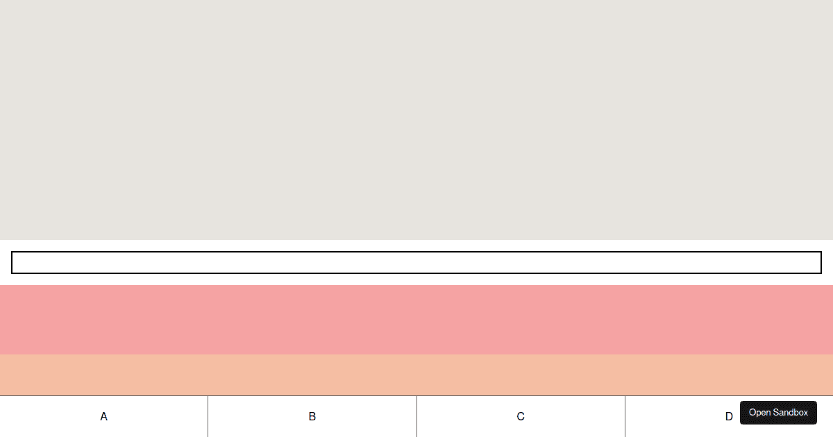Bottom Sheet with Tabs - Codesandbox