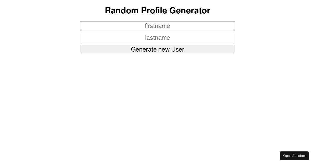 react - Codesandbox