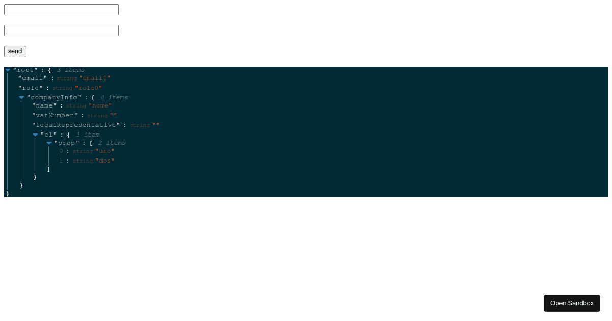 React example - Codesandbox