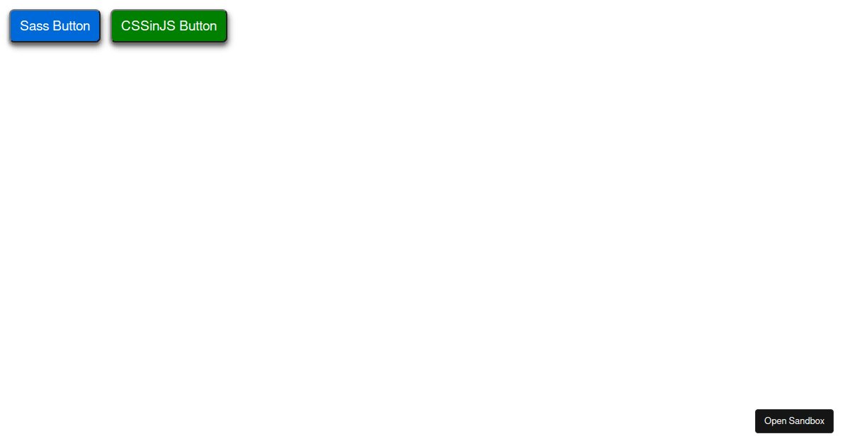 From sass to cssinjs rest operator codesandbox
