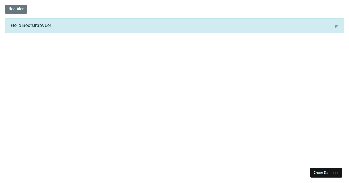 BootstrapVue Starter Project - Codesandbox