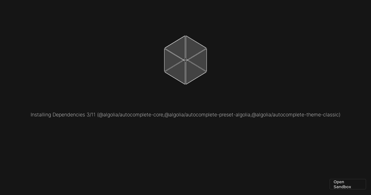 @algolia/autocomplete-example-react-renderer - Codesandbox