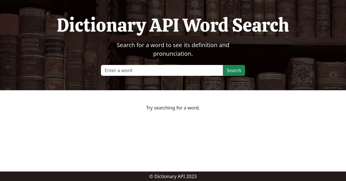 Workshop: Dictionary API Complete - Codesandbox