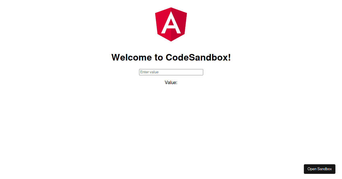 How to Angular Input Output - Codesandbox