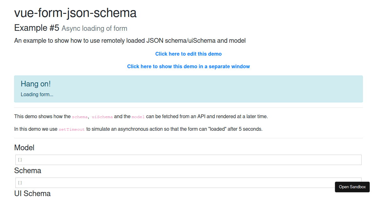 Example 5 - Codesandbox