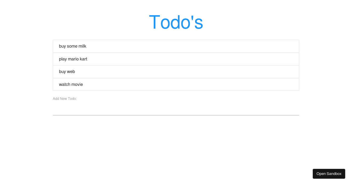react - Codesandbox