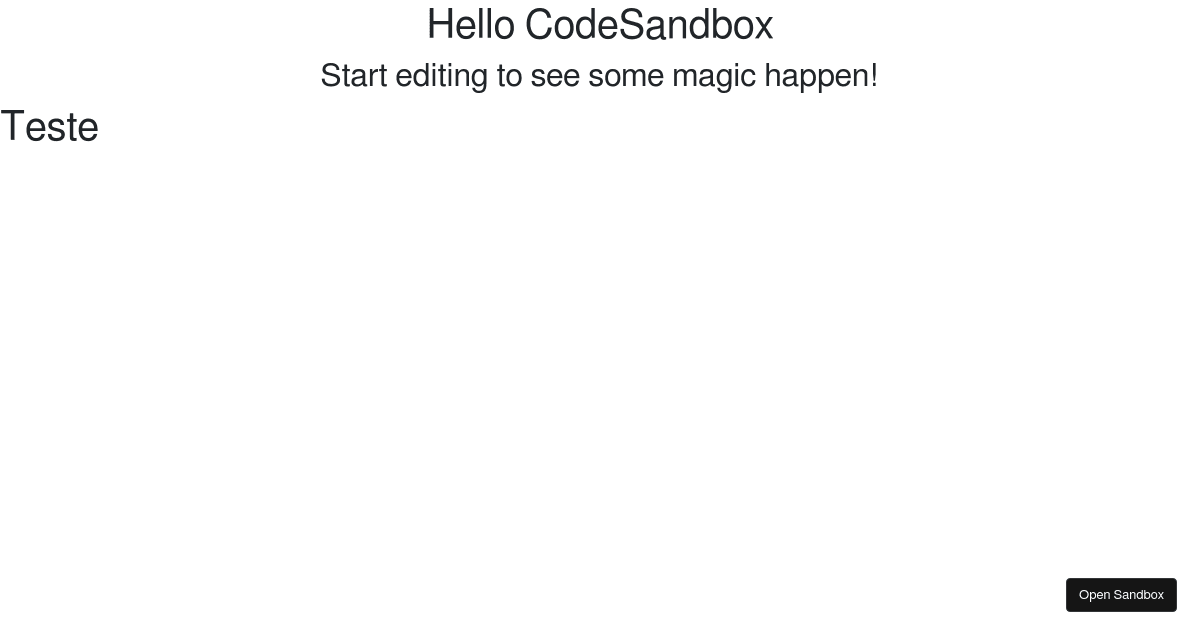 react - Codesandbox