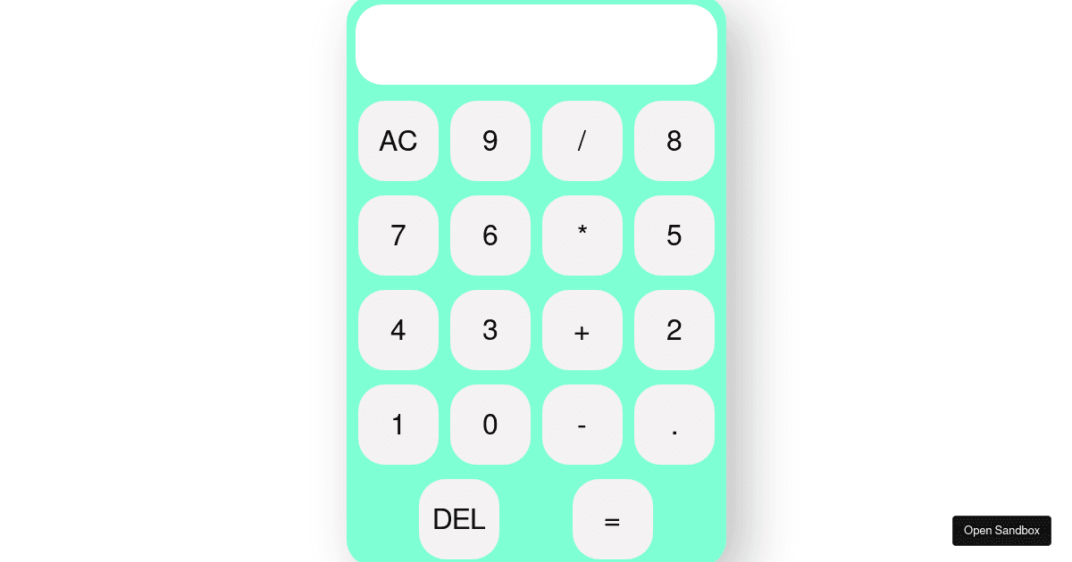 Calculator (forked) - Codesandbox