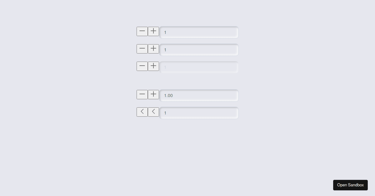 input-number - Codesandbox