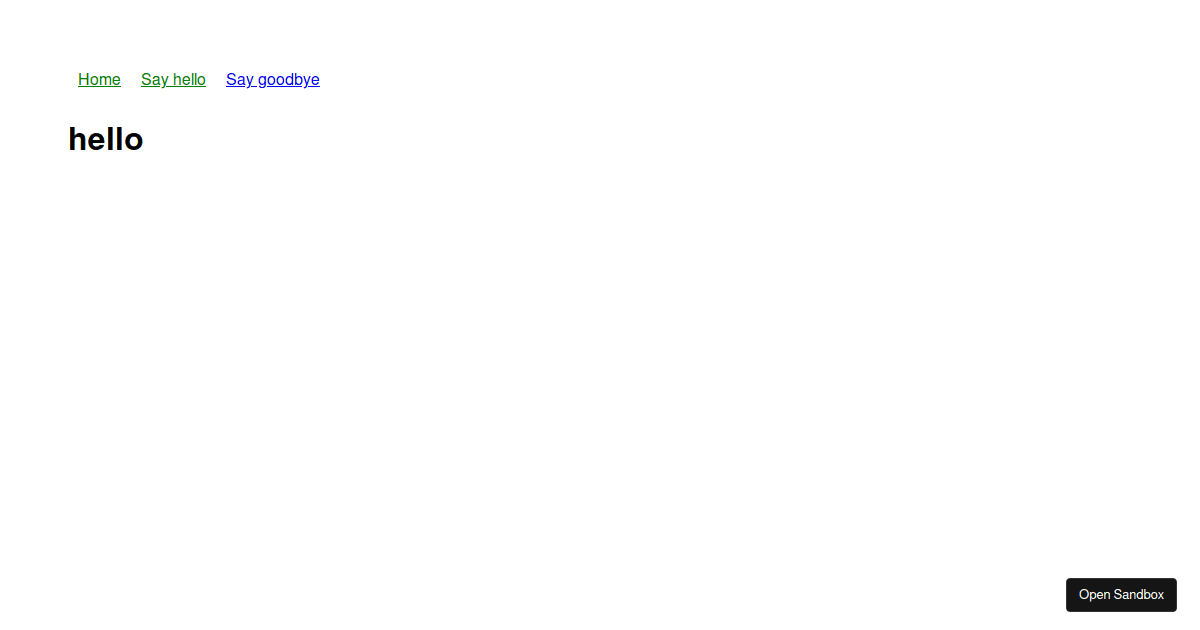 Vue Routing persistance (forked) - Codesandbox