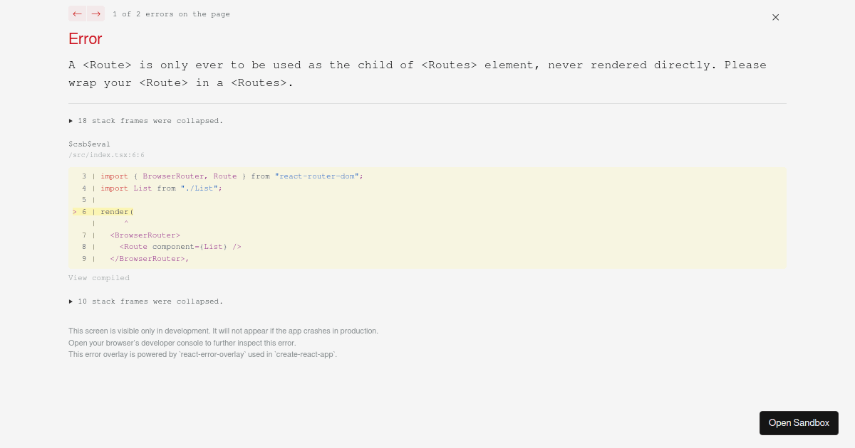 Example - Codesandbox