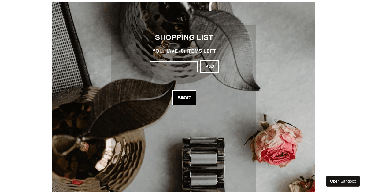 hajarmekamy/Shopping-List-App - Codesandbox