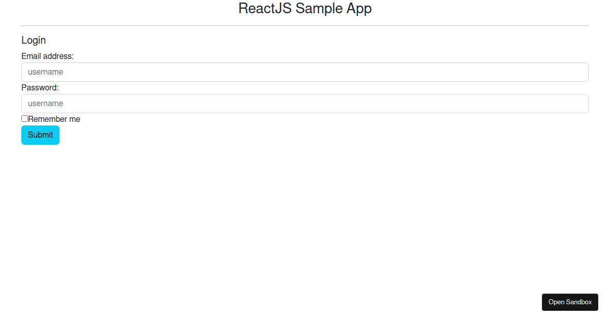 ReactKickStart Codesandbox