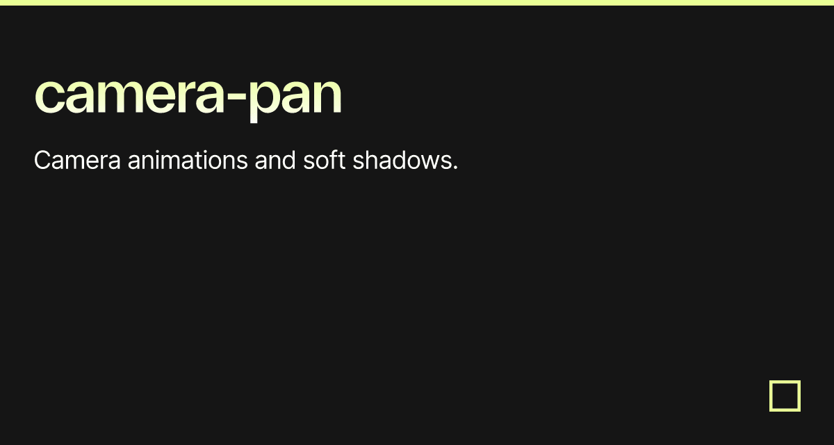 camerapan Codesandbox