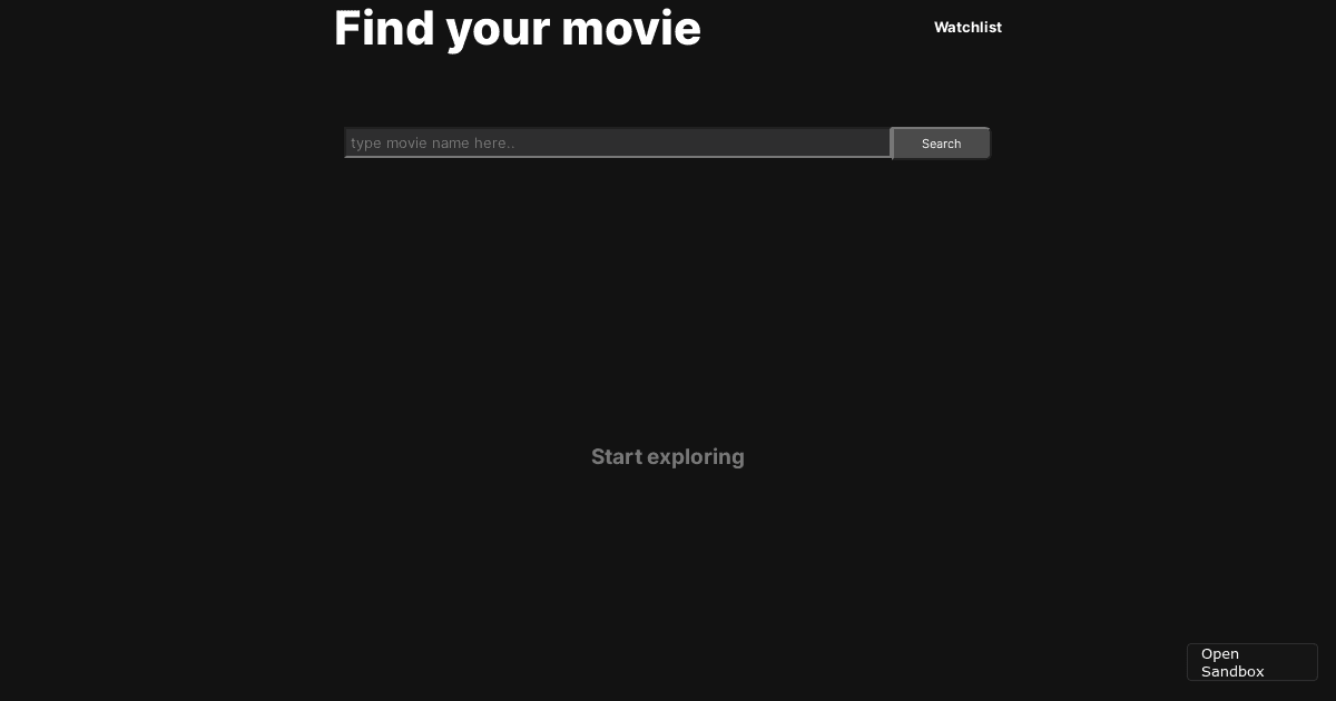 Movie App v5 - Codesandbox