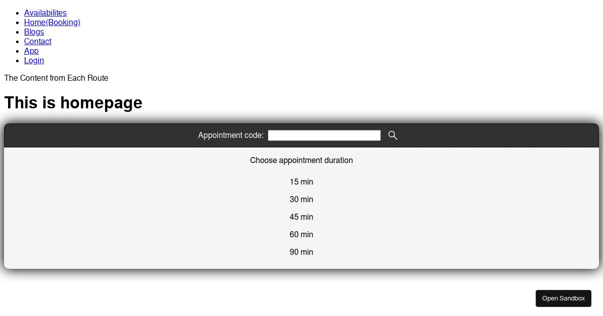 My Test ReactJS Demos - Codesandbox