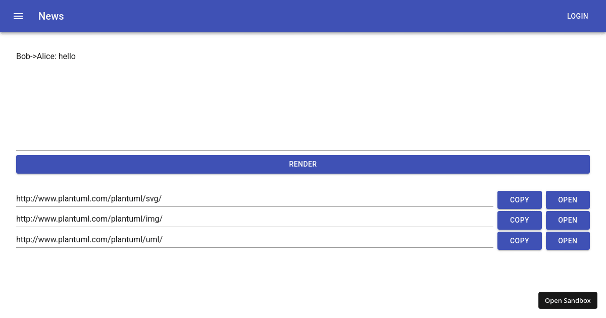 plantuml (forked) - Codesandbox